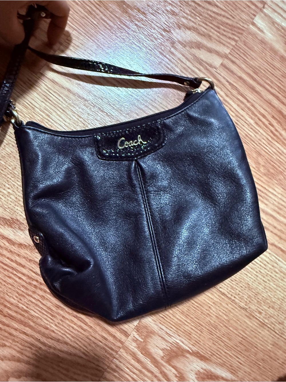 Coach Black Leather Shoulder Bag - Classic Hobo